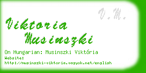 viktoria musinszki business card